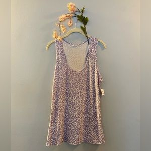 NWT Purple floral tank top